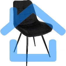 Стул для дома Бюрократ CH-K2_4 комплект 4шт черный Holland 75 металл черный на ножках (CH-K2_1/HL75_4)