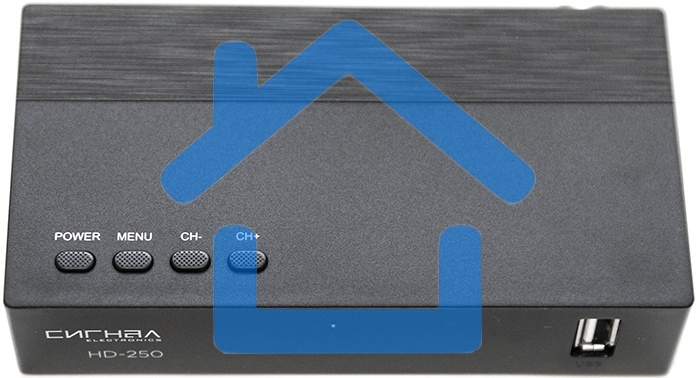Ресивер DVB-T2 Сигнал Эфир HD-250 черный