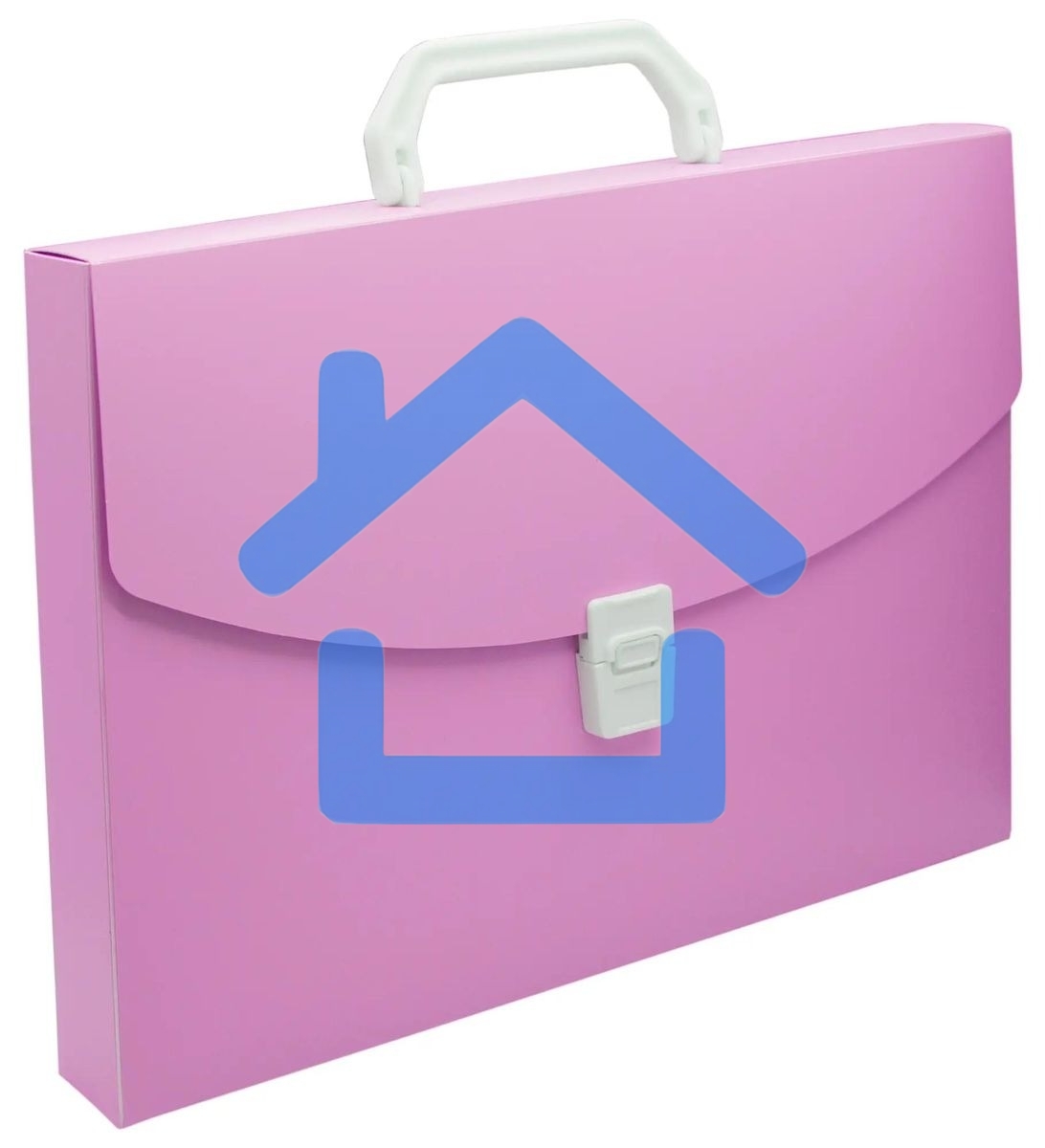 Папка-портфель Бюрократ Pastel PASTPP01PINK 1 отдел. A4 пластик 0.7мм розовый