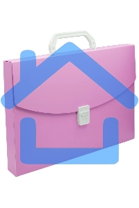 Папка-портфель Бюрократ Pastel PASTPP01PINK 1 отдел. A4 пластик 0.7мм розовый