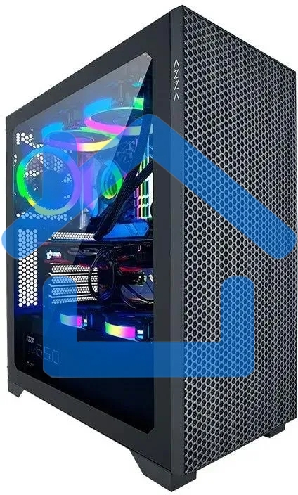 Компьютерный корпус Azza Hive черный без БП ATX 8x120мм 5x140мм 2xUSB 2.0 1xUSB 3.0 audio bott PSU