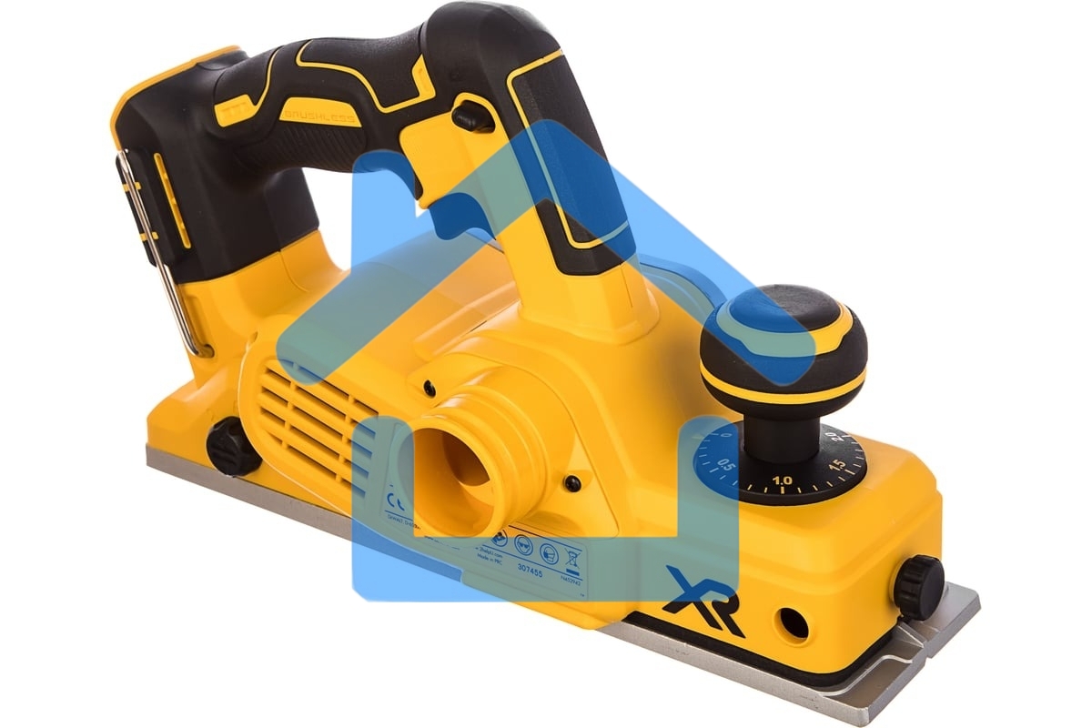 Аккумуляторный бесщеточный рубанок XR DeWalt DCP580N-XJ черный/желтый