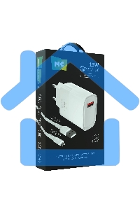 Зарядное устройство MORE CHOICE (4620202553423) NC09m 1USB 3.0A QC3.0 15W, белый