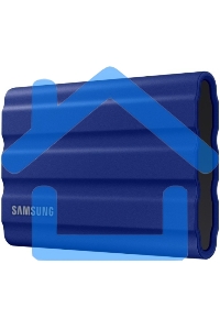 Внешний SSD Samsung T7 Shield, 2TB, USB 3.2 Gen 2 Type-C, R/W 1050/1000, синий
