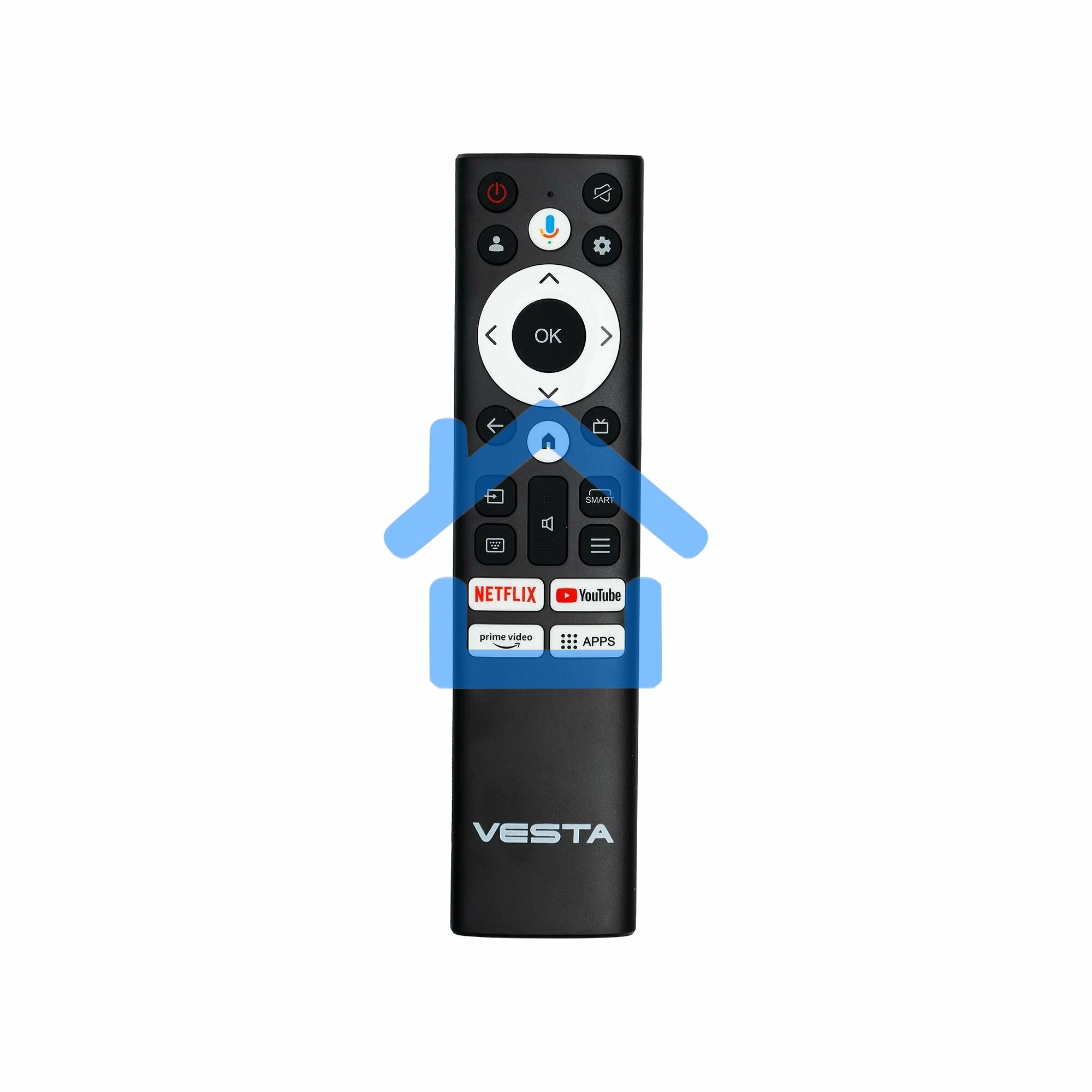 Телевизор Vesta 43'' 43V3500 черный UHD GoogleTV 2/16Gb