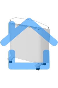 Конвектор Denzel XCE-1000 белый, 1000 Вт, 15 м2, термостат