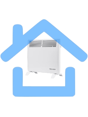 Конвектор Rexant 60-0115, белый, 1000 Вт, 15 м2, механический термостат