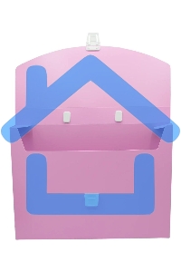 Папка-портфель Бюрократ Pastel PASTPP01PINK 1 отдел. A4 пластик 0.7мм розовый