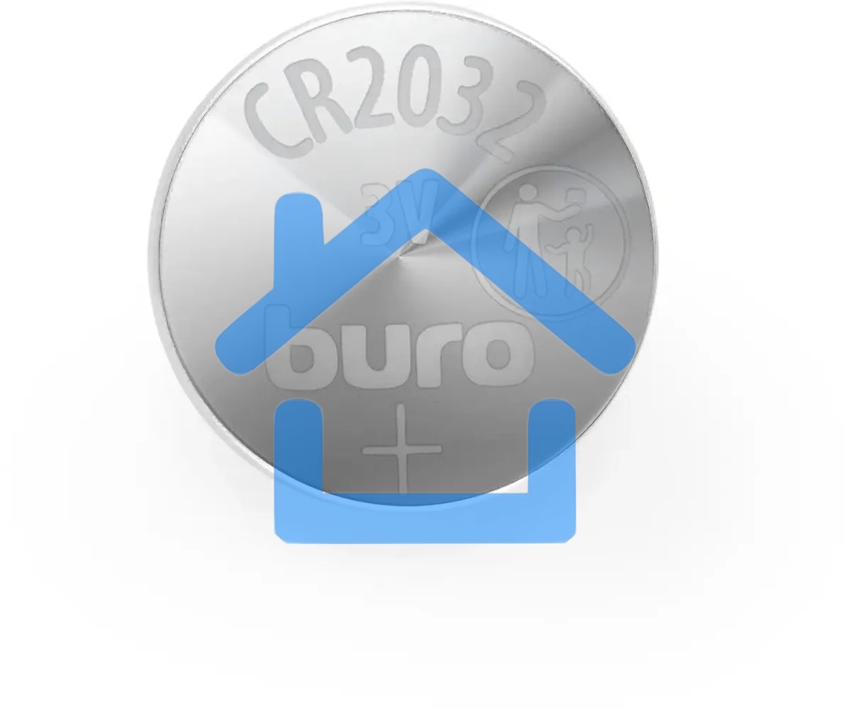 Батарея Buro Lithium CR2032 (1шт) блистер, 3 В