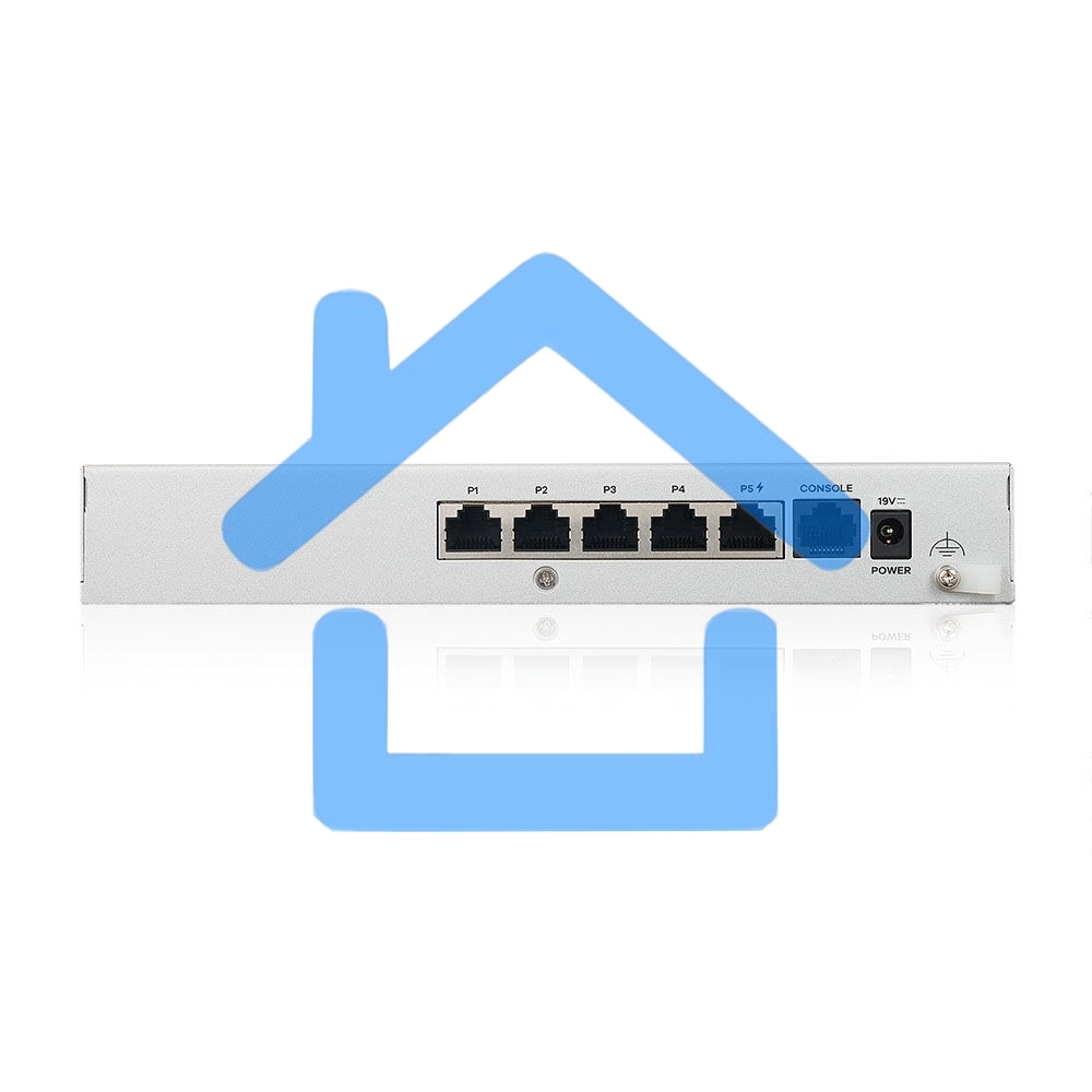 Межсетевой экран Zyxel USG FLEX 50HP, 1xRJ-45: 1G PoE+ (LAN/WAN), 4xRJ-45: 1G (LAN/WAN), 1xUSB3.0 **