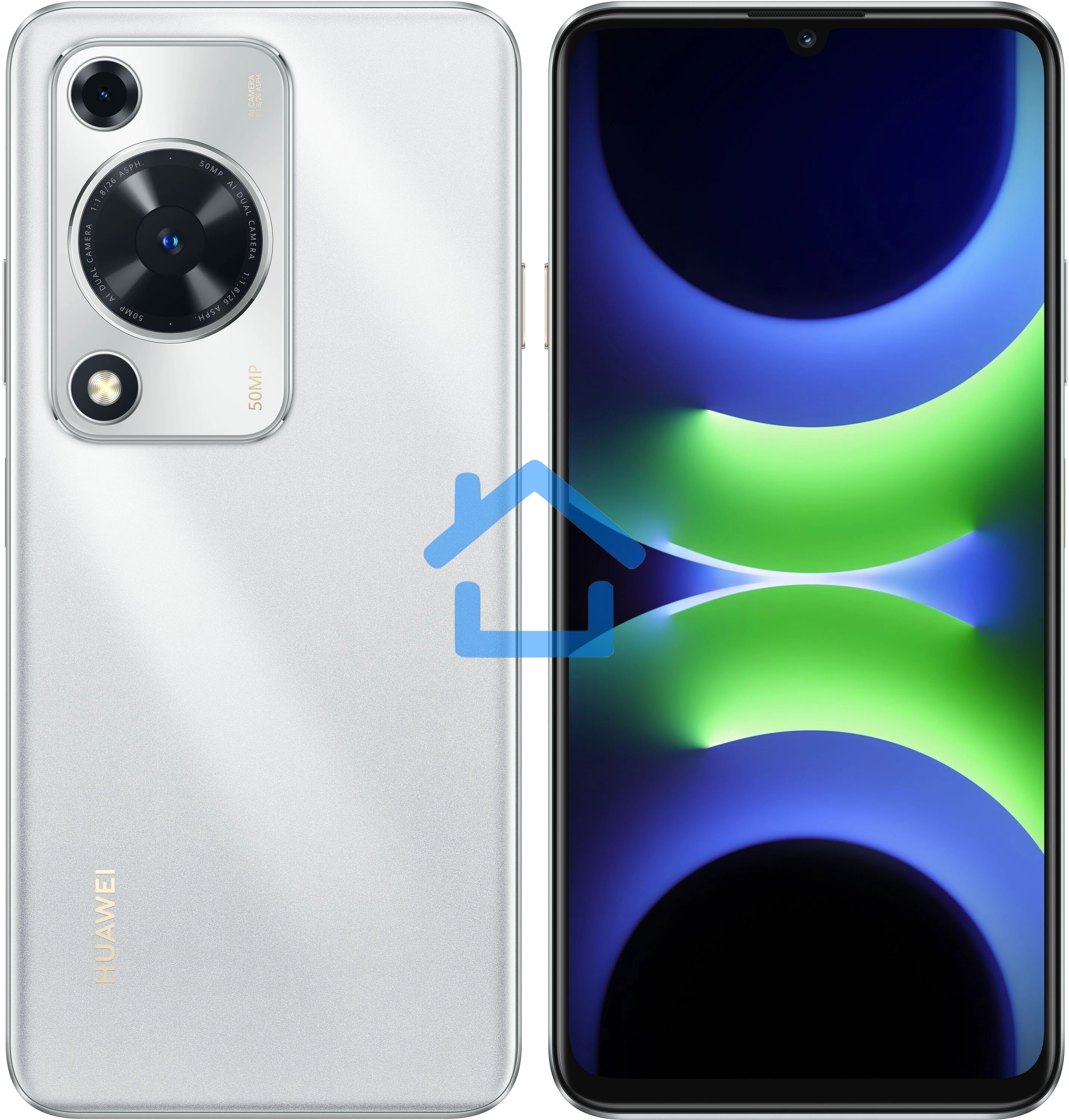 Смартфон Huawei Nova Y63 6/128GB, серебристый