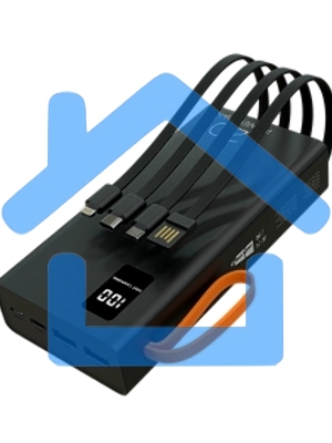 Портативный аккумулятор More choice (4620202550569) PB22-20 с кабелем 2USB 2.1A - 20000mAh черный