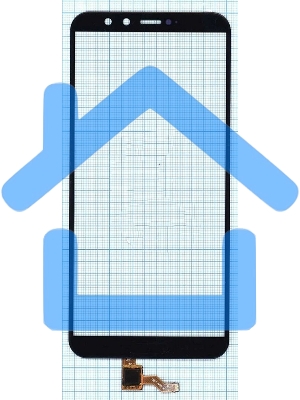 Сенсорное стекло (тачскрин) для Huawei Honor 9 Lite, черное