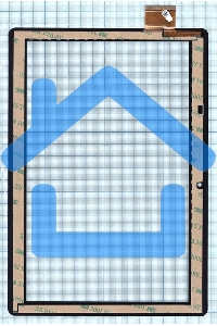 Сенсорное стекло (тачскрин) для Digma CITI 1510 DP101226-F1, черное