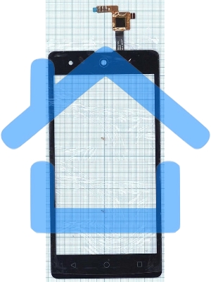 Сенсорное стекло (тачскрин) для Micromax Q349 Canvas Selfie 4, черное