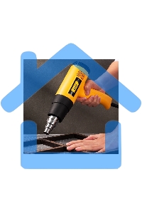 Фен технический Deli DL391201 (2000Вт, рабочая температура 400/600 град.)