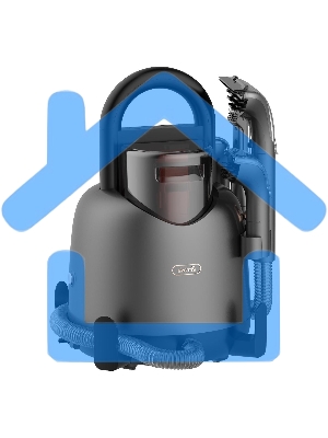 Пылесос моющий Deerma DEM-BY700 серый/черный, 1650 Вт, уборка влажная/паром/сухая, пылесборник контейнер, 1.6 л