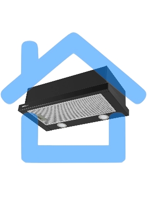 Вытяжка телескопическая HOMSair Flat 60 Glass черный, 60 см, 520 куб. м/ч, 45 дБ