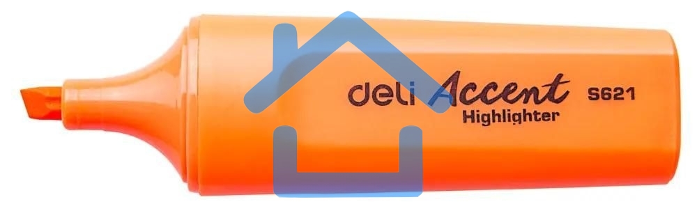 Текстовыделитель Deli Accent ES621ORANG Delight, скошенный пишущий наконечник, 1-5мм, оранжевый
