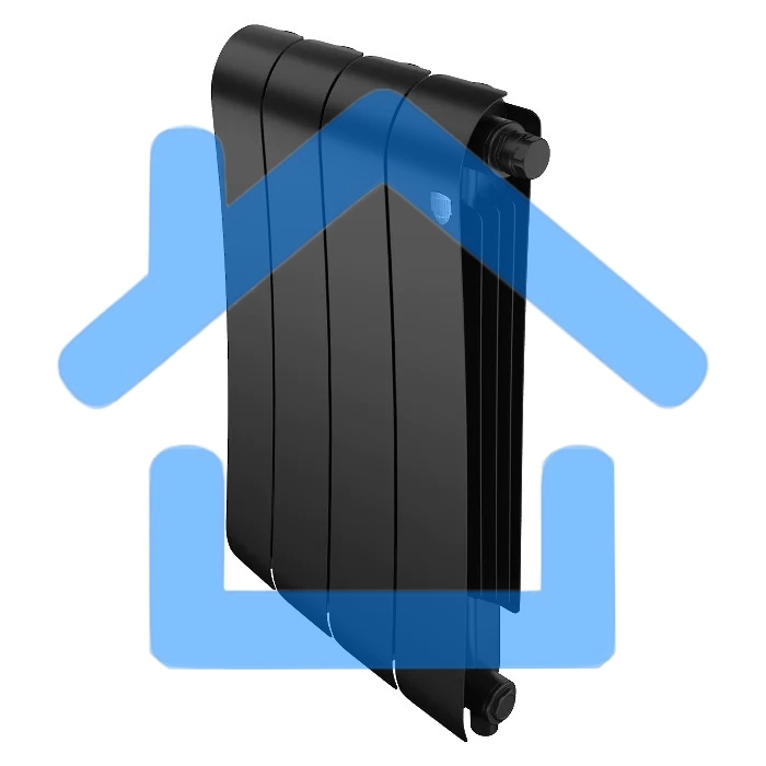 Радиатор биметаллический Royal Thermo Infinity 500 Noir Sable VR80 - 4 секц.