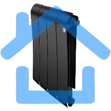 Радиатор биметаллический Royal Thermo Infinity 500 Noir Sable VR80 - 4 секц.