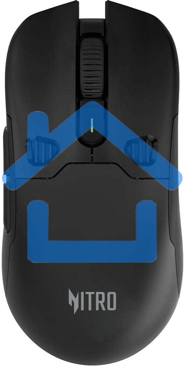 Мышь беспроводная Acer Nitro OMR404 черный, 6400 dpi, радиоканал, Bluetooth, USB, кнопки - 6