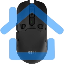 Мышь беспроводная Acer Nitro OMR404 черный, 6400 dpi, радиоканал, Bluetooth, USB, кнопки - 6