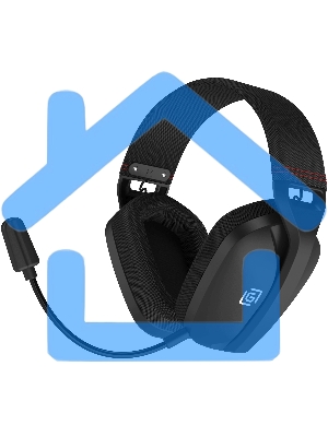 Наушники с микрофоном Оклик HS-L750G черный 1.5м накладные оголовье