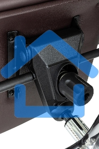 Кресло руководителя Бюрократ _AURA/BROWN коричневый, кожа, крестовина алюминий