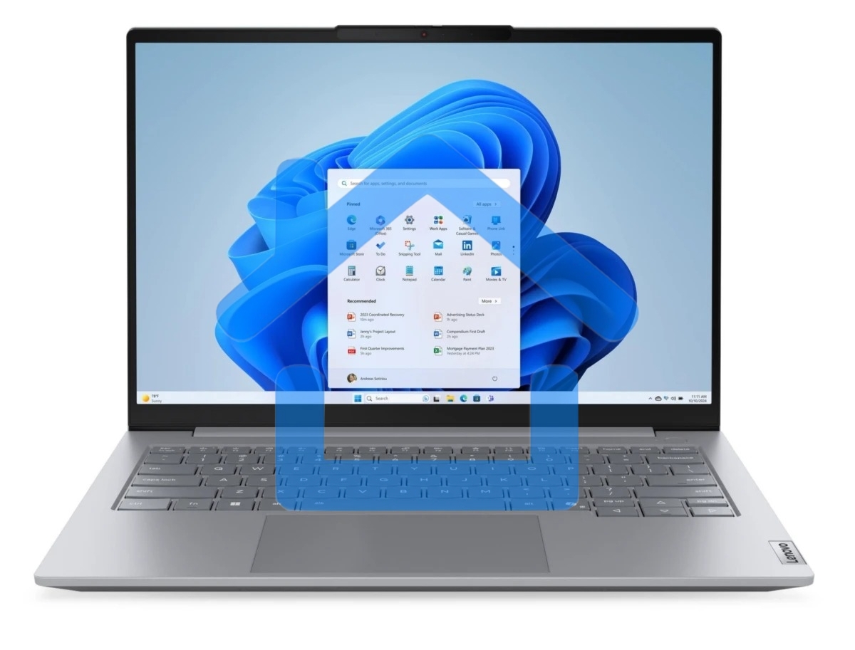 Ноутбук Lenovo ThinkBook 14 G8 IRL серый Intel Core 7 240H 2500MHz/14