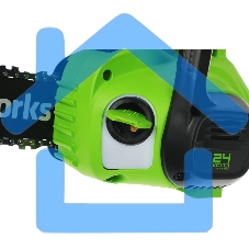 Цепная пила аккумуляторная GreenWorks G24CS25K4, 24V, 25см, c АКБ 4А·ч и ЗУ (2007707UB)