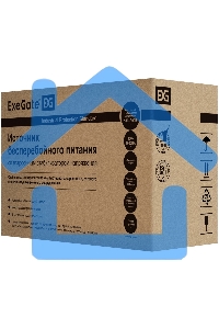 Источник бесперебойного питания ExeGate Power Back BNB-450.LED.AVR.4C13 450VA/240W, LED, AVR, 4*C13, металлический корпус, черный