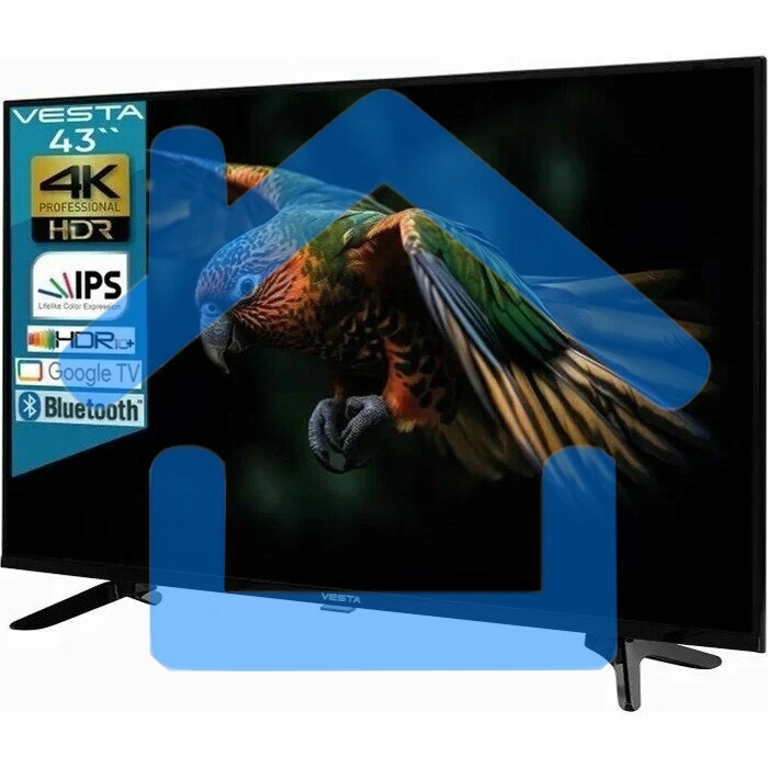 Телевизор Vesta 43'' 43V3500 черный UHD GoogleTV 2/16Gb