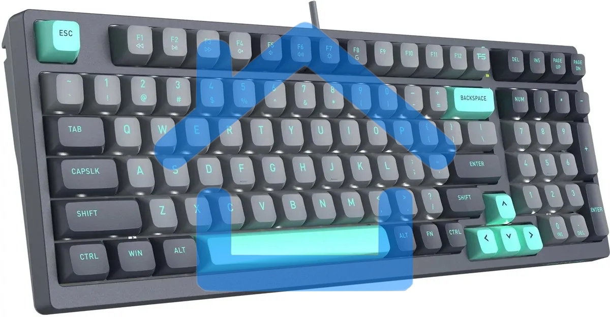 Клавиатура A4Tech Fstyler FS300 механическая черный/серый USB for gamer LED (FS300 PANDA ROCK)