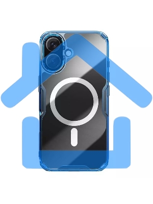 Чехол Nature TPU Pro Magnetic Case, синий, (AP iP16)