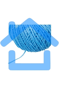 Шпагат полипропиленовый Сибртех 93977 1200 текс, 1,7 мм, L 110 м, Россия, синий