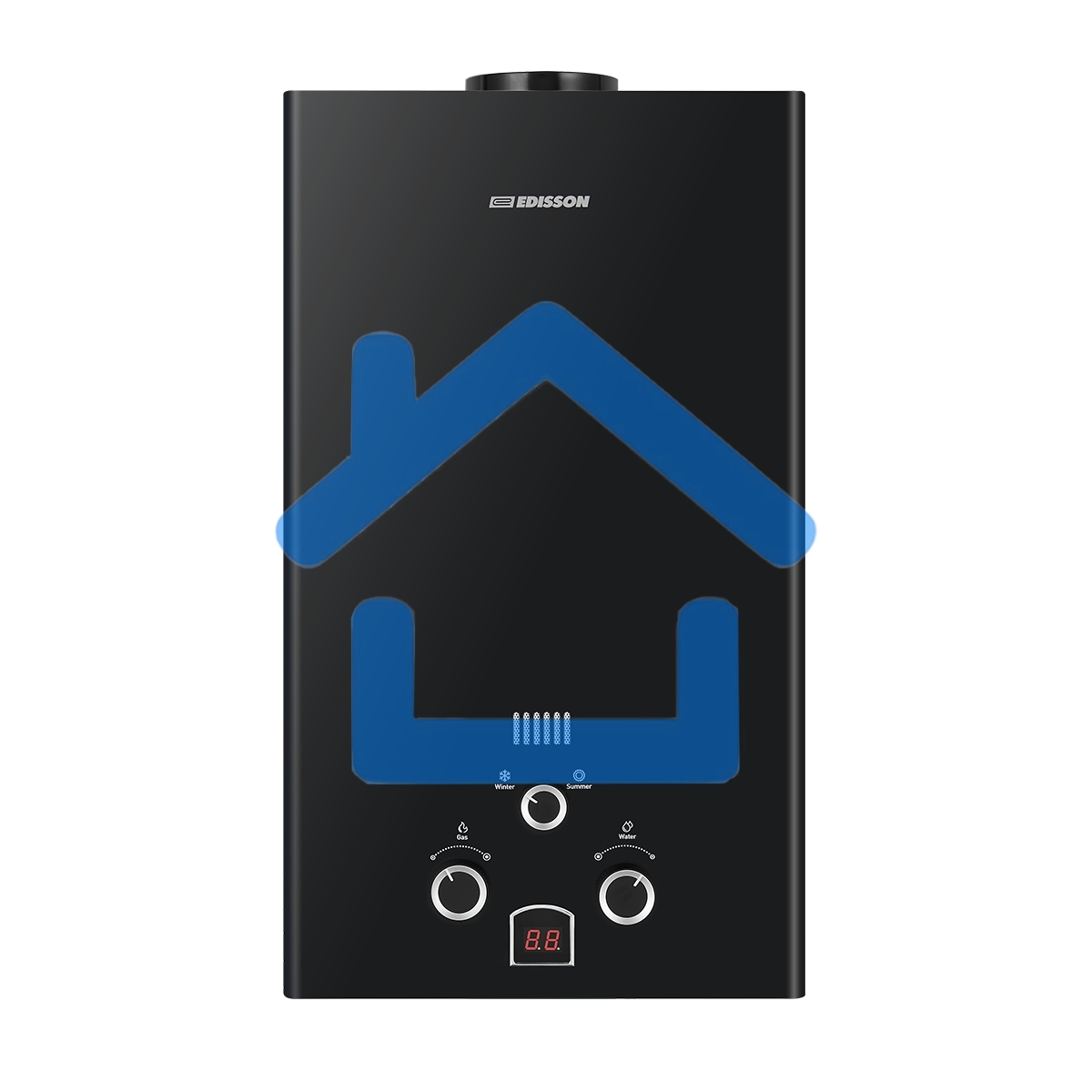 Колонка газовая Edisson E 20 D черный