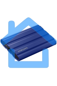 Внешний SSD Samsung T7 Shield, 2TB, USB 3.2 Gen 2 Type-C, R/W 1050/1000, синий