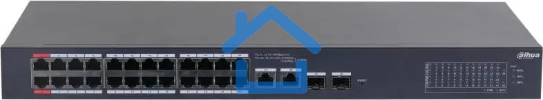 Коммутатор Dahua DH-CS4226-24ET-240 (L2) 24x100Мбит/с 2x1Гбит/с 2xКомбо(1000BASE-T/SFP) 240W управляемый