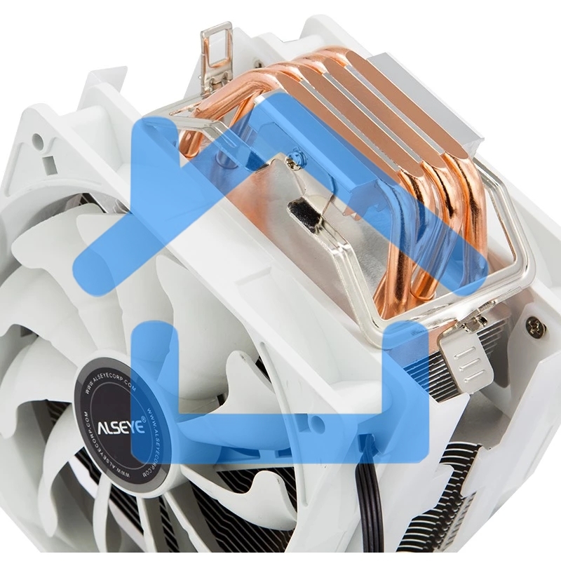 Кулер для процессора Alseye S120D-W белый, 120 мм, алюминий/медь, 1700 об/мин, 38.8 дБ, 4 pin, 135 Вт, 153 мм