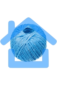 Шпагат полипропиленовый Сибртех 93977 1200 текс, 1,7 мм, L 110 м, Россия, синий