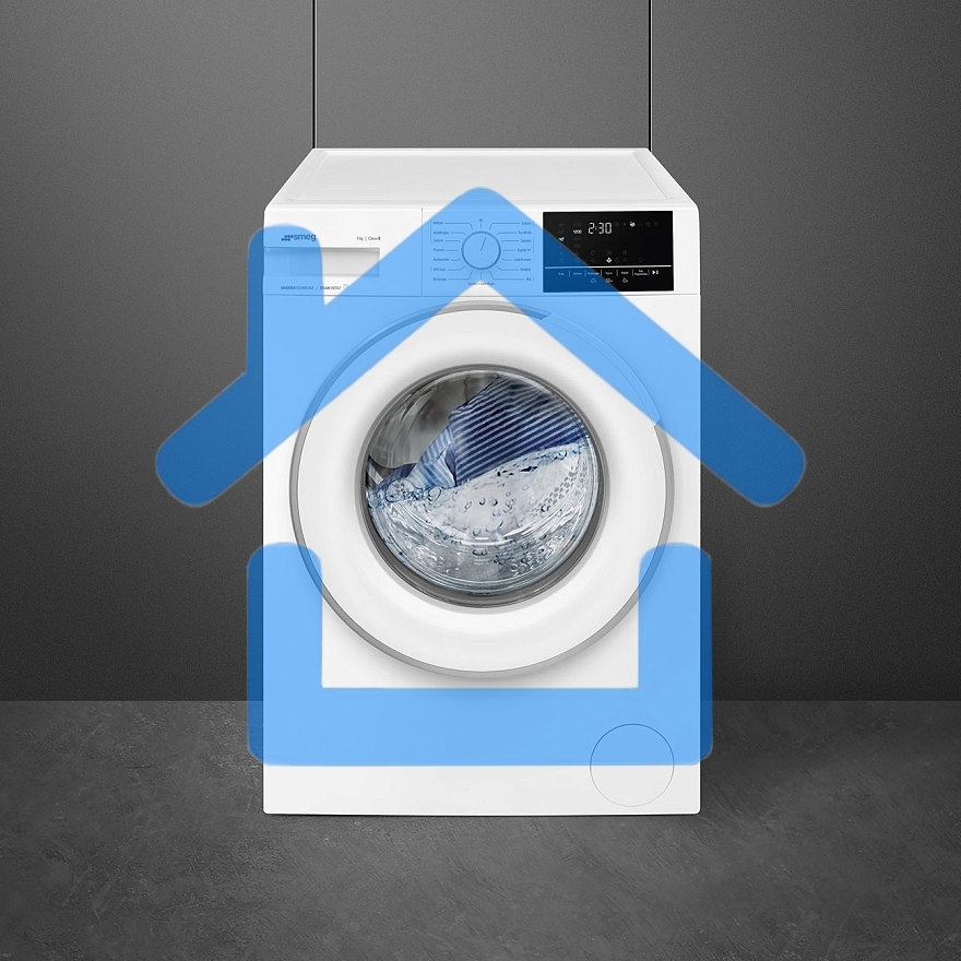 Стиральная машина SMEG WN94SEB белый, загрузка фронтальная 9 кг, 1400 об/мин, класс А+++