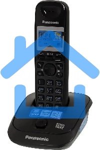 Телефон беспроводной (DECT) Panasonic KX-TG2521RUT (титан) АОН, Caller ID,спикерфон,голосовой АОН,полифония,цифровой автоответчик