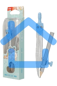 Циркуль Deli EH601, в комплекте: карандаш