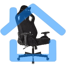 Кресло игровое Бюрократ Knight Outrider Light-20 черный с подголов. крестовина металл