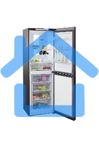 Холодильник Бирюса Б-W940NF графит двухкамерный 210/130л морозилка снизу, No Frost