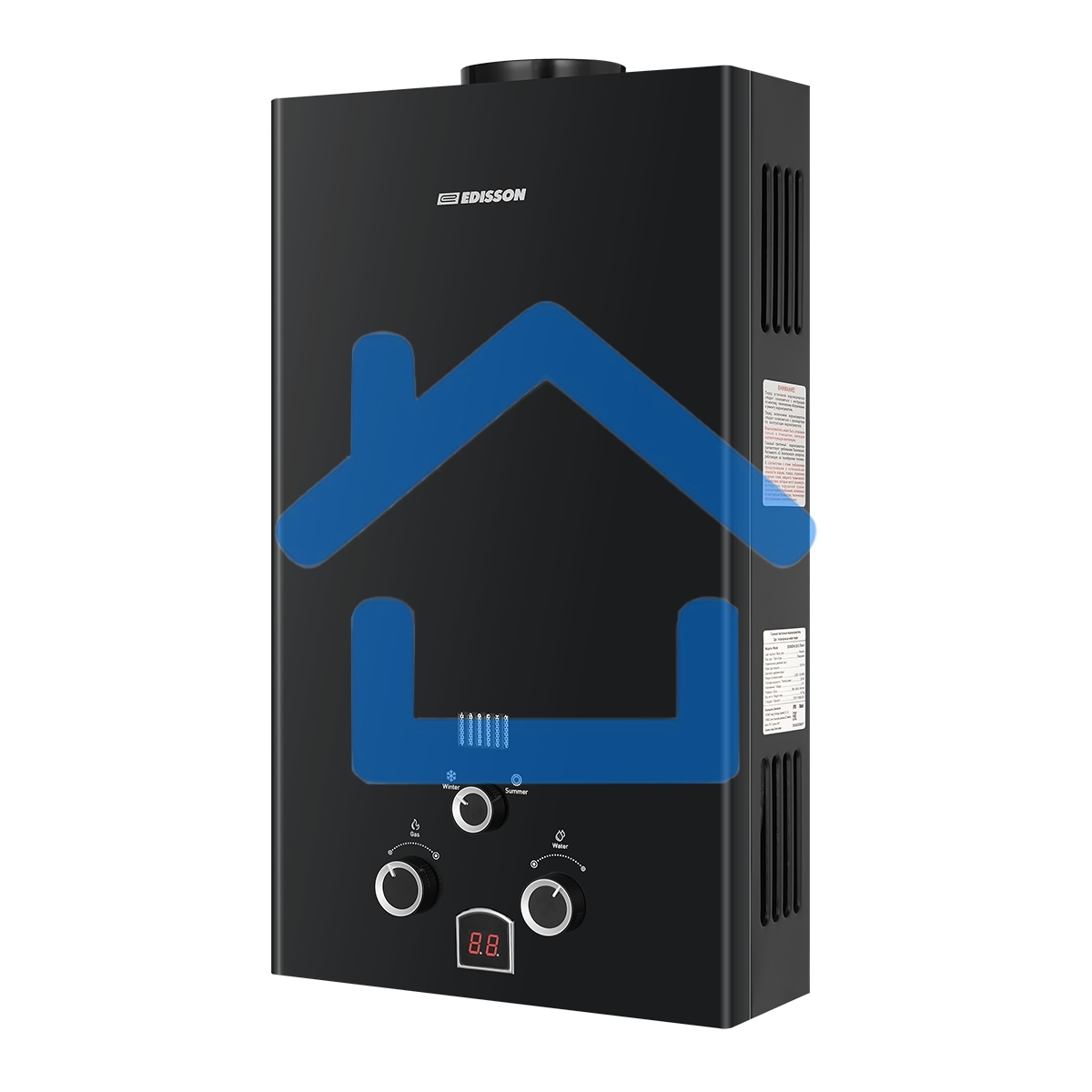 Колонка газовая Edisson E 20 D черный