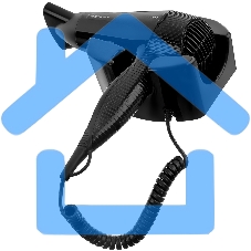 Фен настенный BRAYER BR3021BK, 2000, 2 скор, 2 реж нагрева, концентратор, холод, 1,8 м,