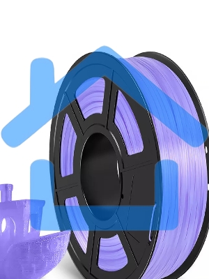 Филамент NVPRINT TPU Trans. Purple для 3D печати диаметр 1.75мм длина 165 метров масса 0,5 кг