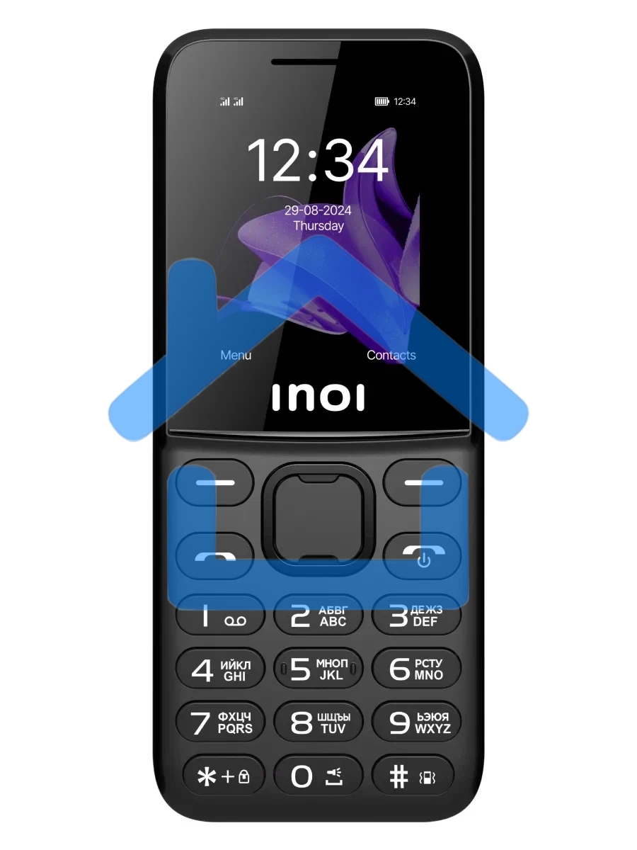 Мобильный телефон INOI 140 Classic Lite 4G черный